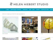 Tablet Screenshot of helenhiebertstudio.com
